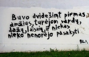 Uzupis graffiti