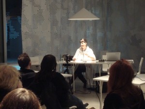 Susitikimas su Maria Fusco Šiuolaikinio meno centro skaitykloje.