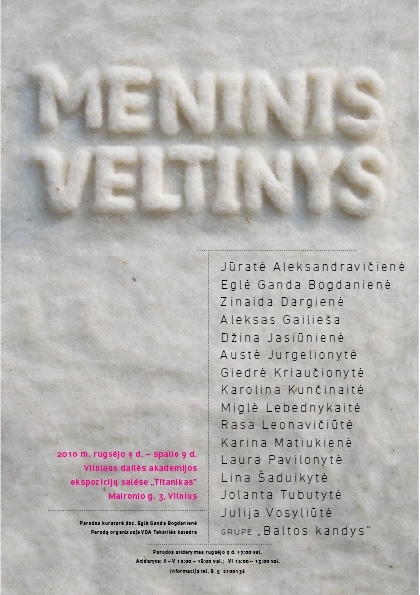 meninis veltinis