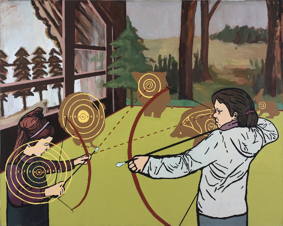 Jolanta Kyzikait_, Mi_ko muziejus. 200x250cm, drob_, aliejus, 2010.
