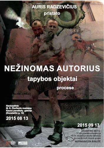 Auris Radzevicius parodos plakatas