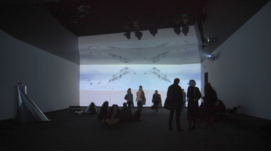 Emilija Škarnulytė, Twin ØSO, 2015, two-channel video installation, Dolby Surround audio,10 min.3