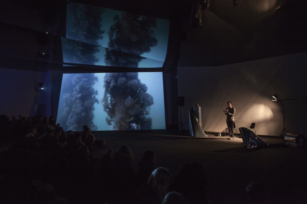 Timothy Morton´s talk- “You Are Inside a Wormhole- Portraits from within a Convex Mirror”, as part of Emilija Škarnulytė´s exhibition QSO Lens --3